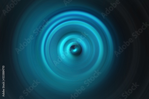 3D rendered speaker shaped circle illustration