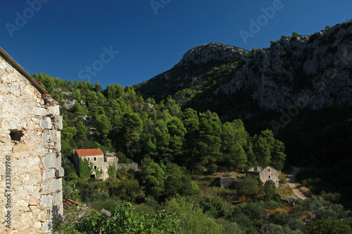 Malo Grablje  Little Grablje  ghost village  abandoned village on Hvar island  Croatia