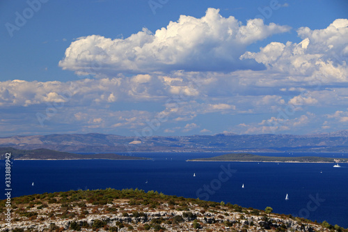 Split Gates, strait in the Adriatic Sea between the Dalmatian islands of Solta and Brac, Croatia