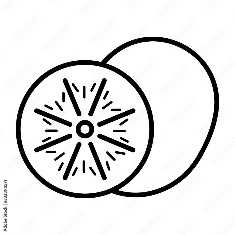 Kiwi Fruit icon vector illustration Kiwi Fruit icon vector illustration