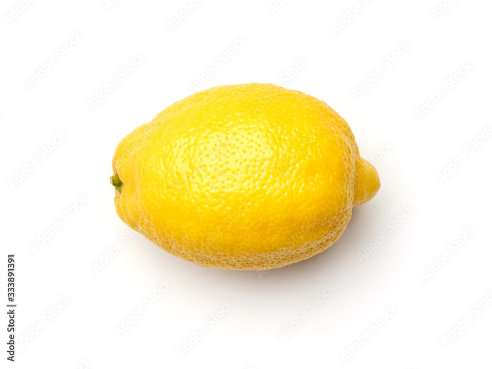 One lemon isolated on white background One lemon isolated on white background