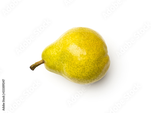 Fotografia Pear isolated on white background. Top view