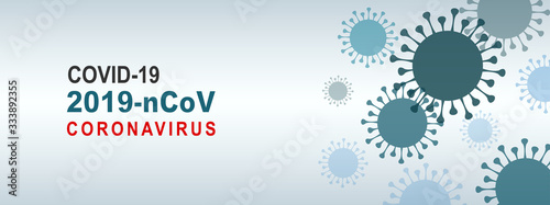 Coronavirus abstract background bacteriological microorganism. Rapidly spreading coronavirus outbreak concept. Corona virus outbreak and coronaviruses influenza banner - for stock