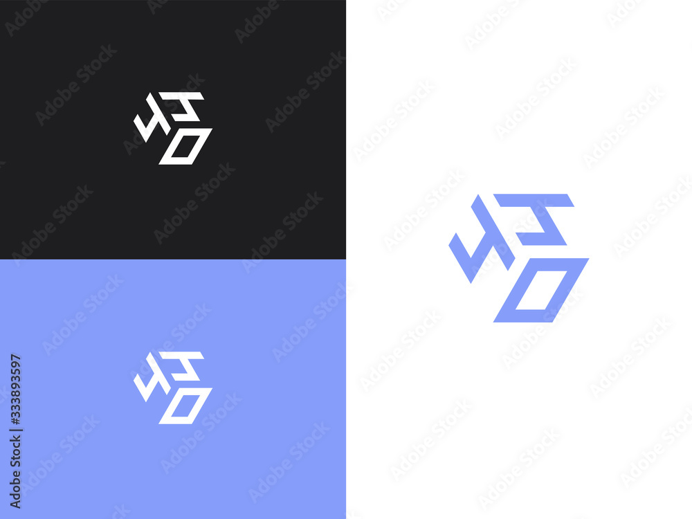 Combination number, stylish vector emblem for design Combination number, stylish vector emblem for design