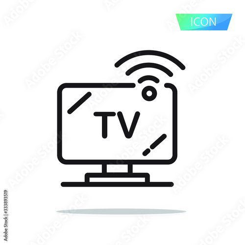 Smart Tv icon vector isolate on white background.