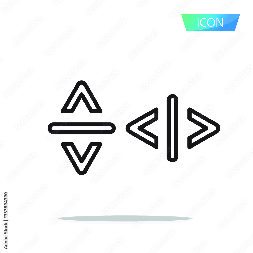 Scroll icon isolated on white background.