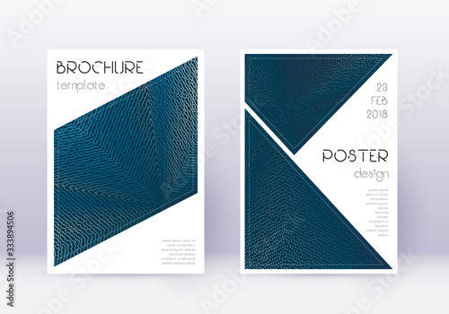 Triangle cover design template set. Red abstract l