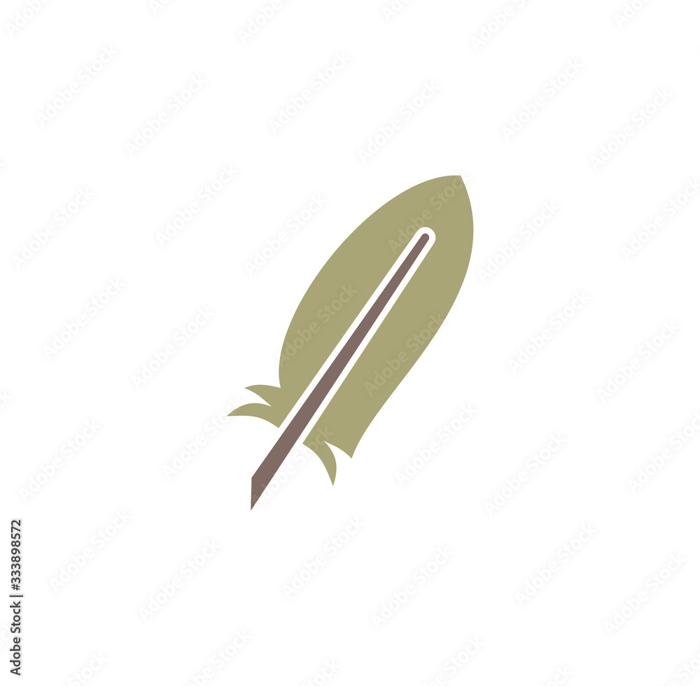 Feather icon on background for graphic and web design. Creative illustration concept symbol for web or mobile app Feather icon on background for graphic and web design. Creative illustration concept symbol for web or mobile app