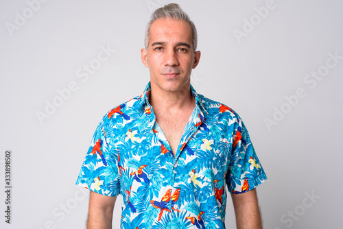 Wallpaper Mural Portrait of handsome Persian tourist man looking at camera Torontodigital.ca