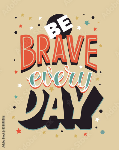 Motivation quote. Hand drawn doodle lettering motivation poster art. Lifestyle postcard.