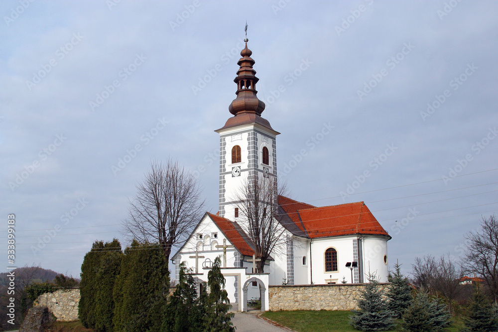 Church of the Visitation of the Virgin Mary in Donja Visnjica, Croatia
