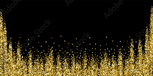 Gold glitter luxury sparkling confetti. Scattered 