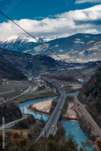 Eisacktal in Südtirol in Italien