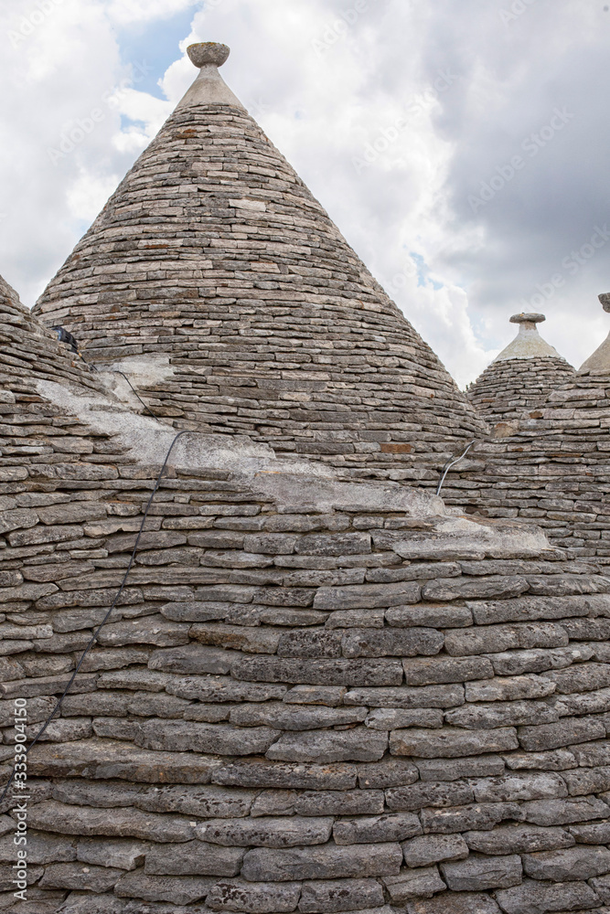Alberobello with its trulli roofs