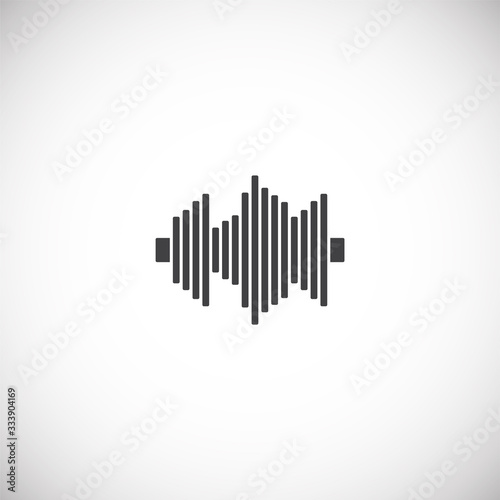 Equalizer related icons set on background for graphic and web design. Creative illustration concept symbol for web or mobile app