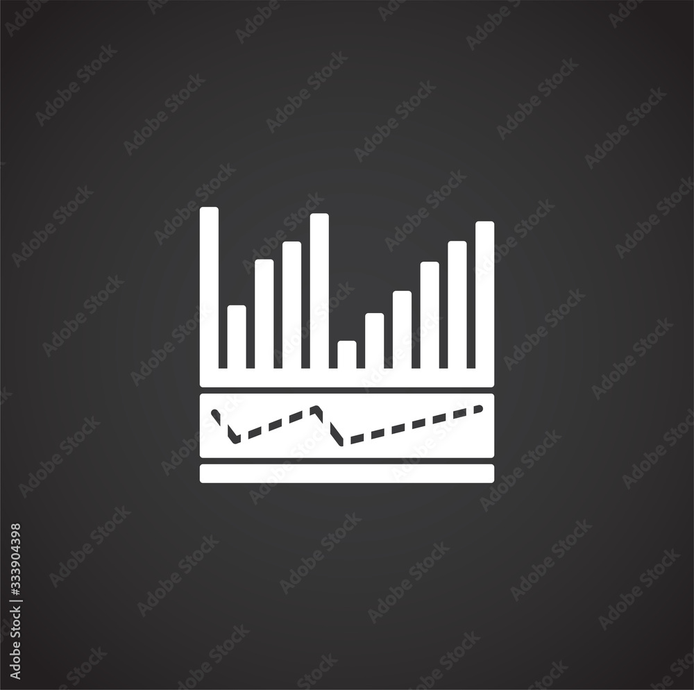 Equalizer related icons set on background for graphic and web design. Creative illustration concept symbol for web or mobile app