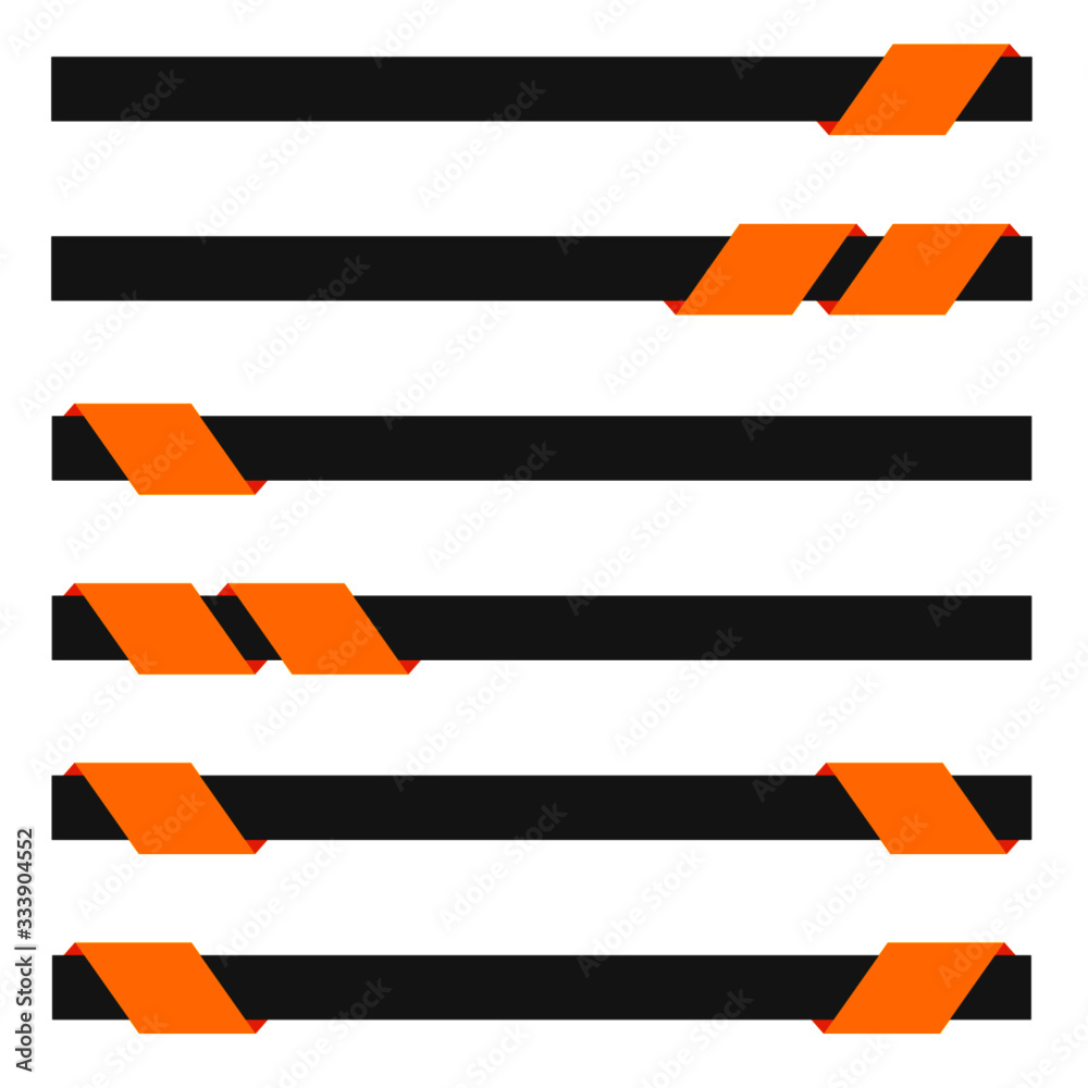 bannière moderne orange pour mise en page