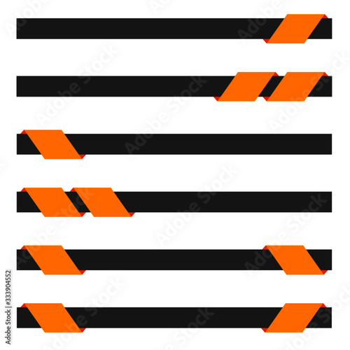bannière moderne orange pour mise en page
