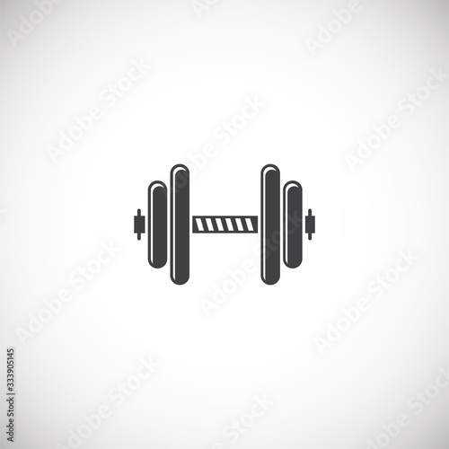 Crossfit related icon on background for graphic and web design. Creative illustration concept symbol for web or mobile app