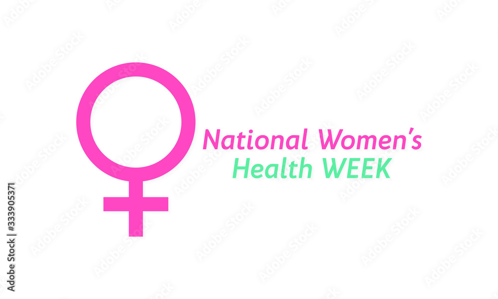 Vector illustration on the theme of National Women's health week begins on Mother's Day each year. Vector illustration on the theme of National Women's health week begins on Mother's Day each year.