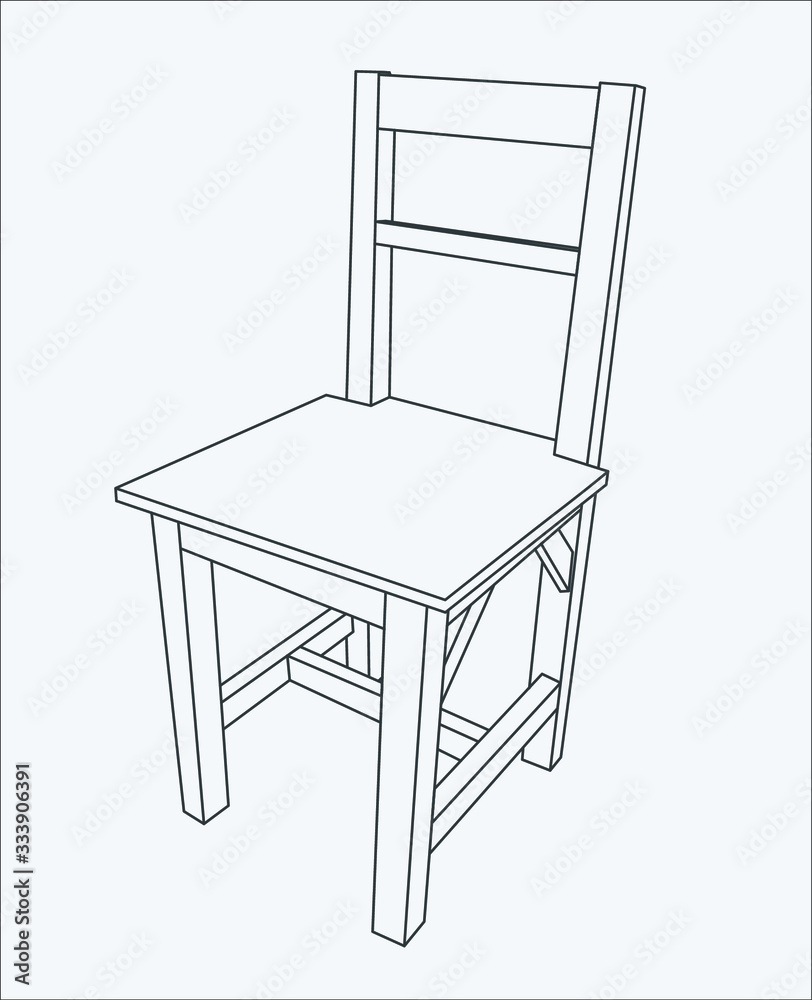 chair hand drawing in vector eps 10 chair hand drawing in vector eps 10