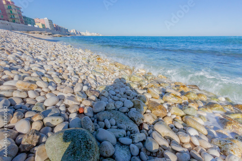 Canvas Print Stones on the beach ad Molfetta