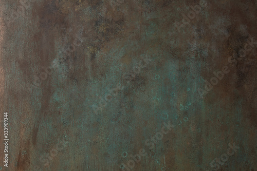 Turquoise brown backdrop hand painted.  Grunge background.