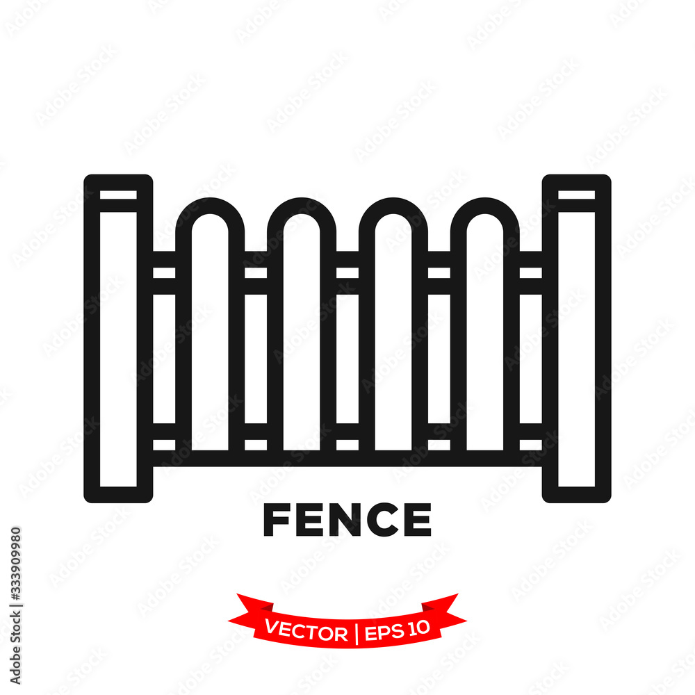 fence icon vector logo template fence icon vector logo template