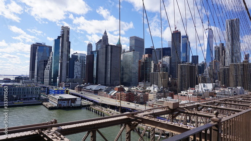 View from the Brooklyn Bridge   New York