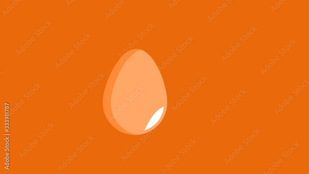 Simple animation of eggs with smooth movements. loop animation Simple animation of eggs with smooth movements. loop animation