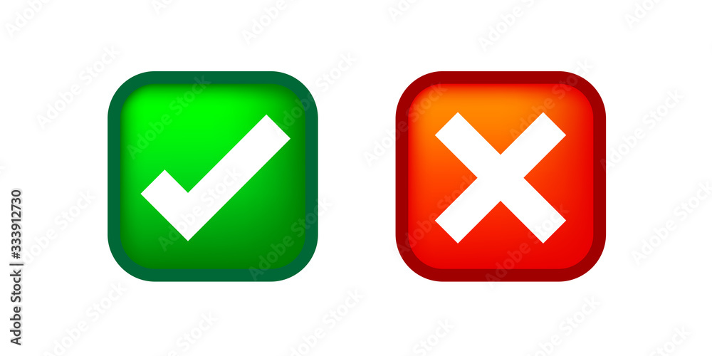 checkmark and x or confirm and deny square icon button 3d for apps and websites symbol, icon checkmark choice, checkbox button for choose, square answer box for checklist, approval check sign button checkmark and x or confirm and deny square icon button 3d for apps and websites symbol, icon checkmark choice, checkbox button for choose, square answer box for checklist, approval check sign button