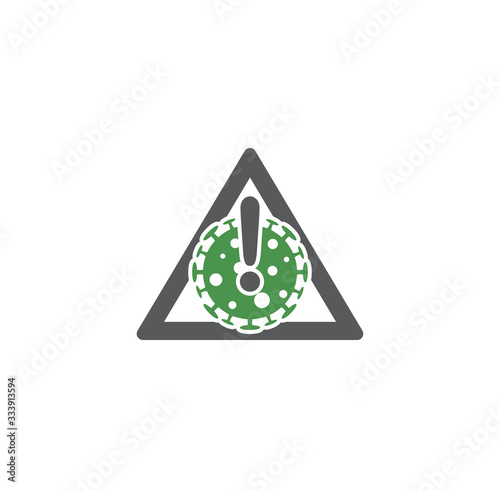 Coronavirus related icon on background for graphic and web design. Creative illustration concept symbol for web or mobile app