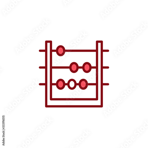 abacus icon vector design template