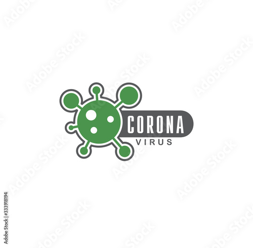 Coronavirus related icon on background for graphic and web design. Creative illustration concept symbol for web or mobile app
