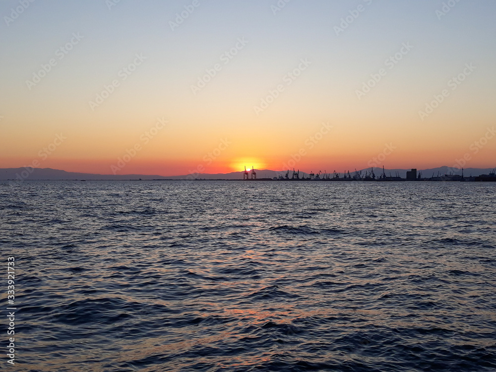 The sea in Thessaloniki