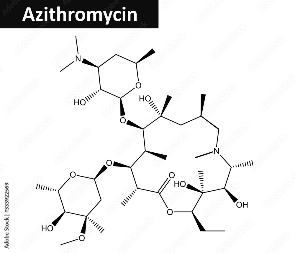 Molecular structure of Azithromycin Molecular structure of Azithromycin