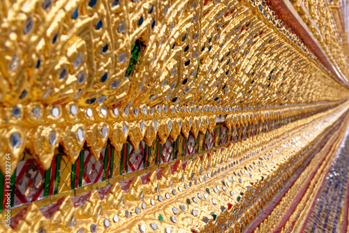 Detail of decorative work - Wat Pho Temple Complex