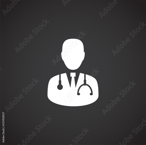 Quarantine related icon on background for graphic and web design. Creative illustration concept symbol for web or mobile app