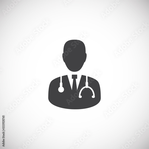 Quarantine related icon on background for graphic and web design. Creative illustration concept symbol for web or mobile app