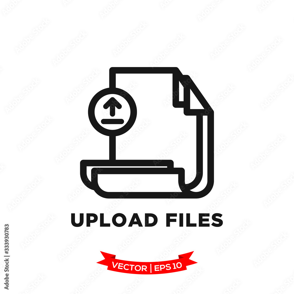 upload file icon in trendy flat style, file vector icon upload file icon in trendy flat style, file vector icon