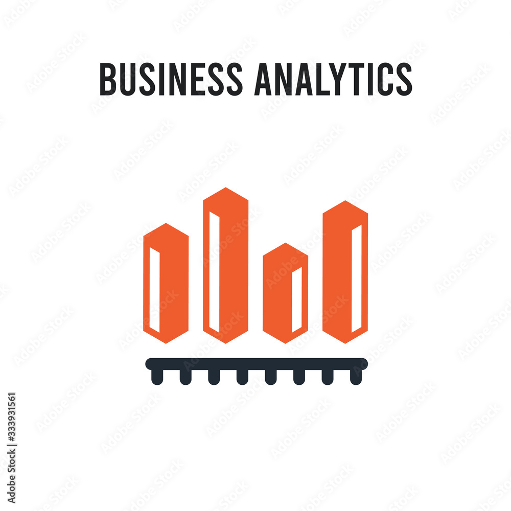 Business analytics graphics vector icon on white background. Red and black colored Business analytics graphics icon. Simple element illustration sign symbol EPS Business analytics graphics vector icon on white background. Red and black colored Business analytics graphics icon. Simple element illustration sign symbol EPS