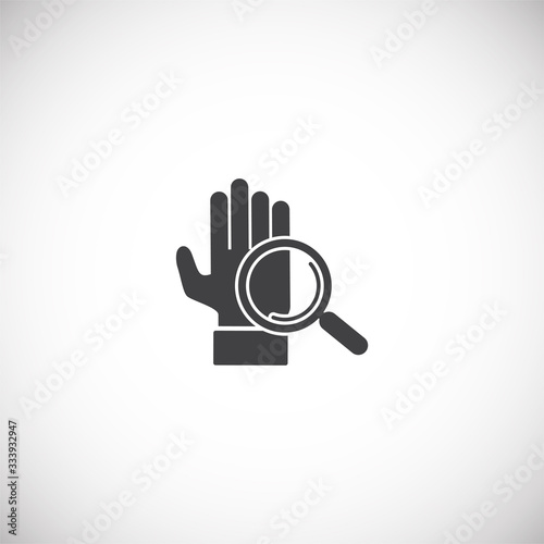 Quarantine related icon on background for graphic and web design. Creative illustration concept symbol for web or mobile app