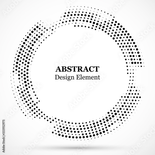 Abstract dotted halftone mo...