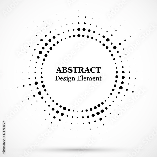 Abstract dotted halftone modern pattern background.Black decorative design ha...