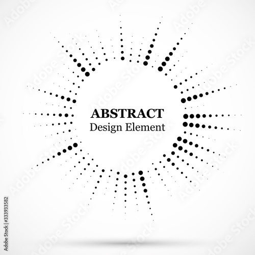 Abstract dotted halftone mo...