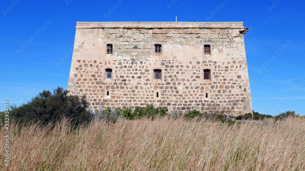 Tower of San José on the island of Tabarca, Spain Tower of San José on the island of Tabarca, Spain