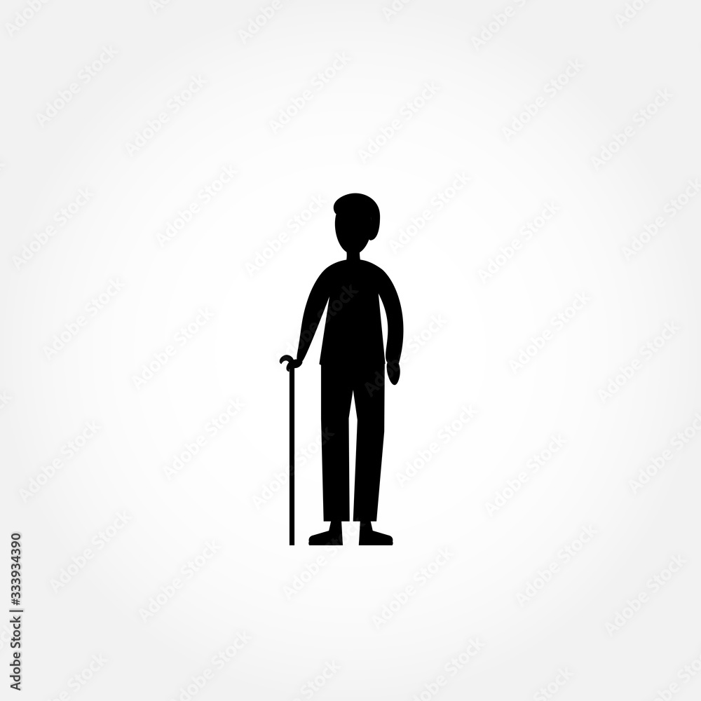 old man vector icon design element