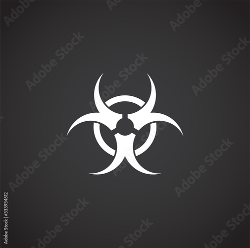 Quarantine related icon on background for graphic and web design. Creative illustration concept symbol for web or mobile app