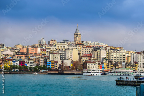 Panoramic View of Istanbul city, Turkey