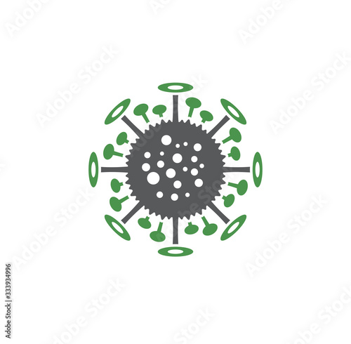 Coronavirus related icon on background for graphic and web design. Creative illustration concept symbol for web or mobile app
